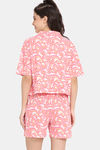 Rosaline Disco Daze Knit Cotton Shorts Set - Mangano Calcite — thumbnail 3